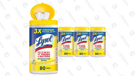 320 Lysol Disinfecting Wipes | $8 | Amazon | Clip coupon on the page, Subscribe & Save and $2 discount at checkout